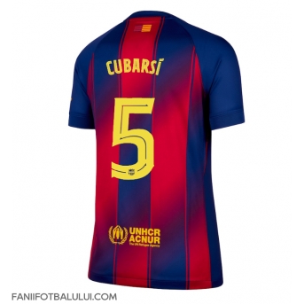 Barcelona Pau Cubarsi #5 Tricou Fotbal Replică 2025-26 Femei Acasa